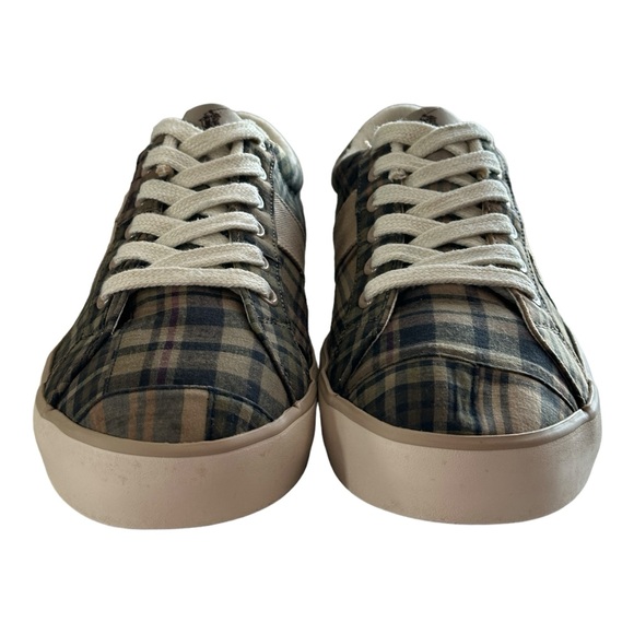Polo Ralph Lauren Men's Plaid Canvas Sneakers Size 8D - Picture 4 of 12